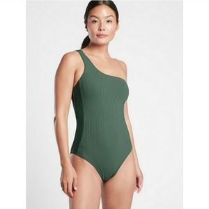 Athleta women's one strap/one piece bathing suit